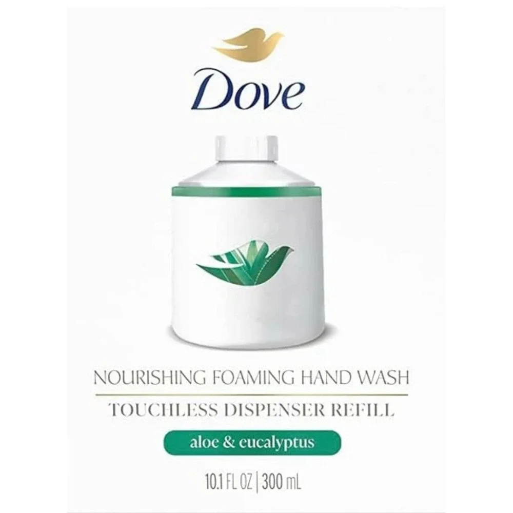 Dove Touchless Dispenser Refill Foaming Hand‎ Wash Aloe & Eucalyptus 10.1 FL